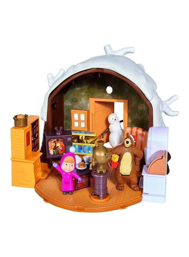 Masha And The Bear Winter Bear's House Playset 109301023