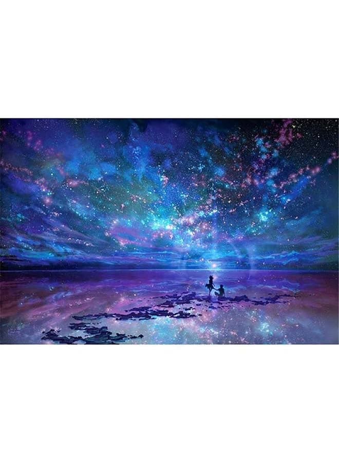 Printed Decorative Wall Art Painting Blue/Purple/Black 40 x 50cm