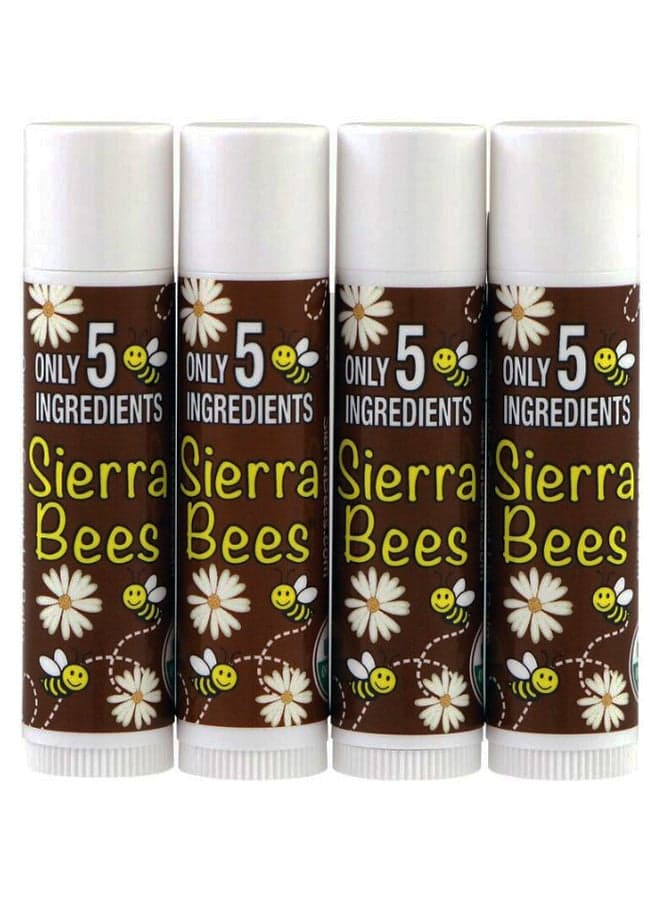 Pack Of 4 Organic Coconut Lip Balm