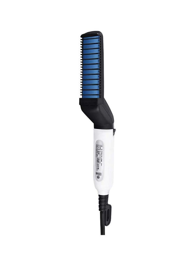 Stylish Hair Straightener Brush White/Black 23 x 3cm