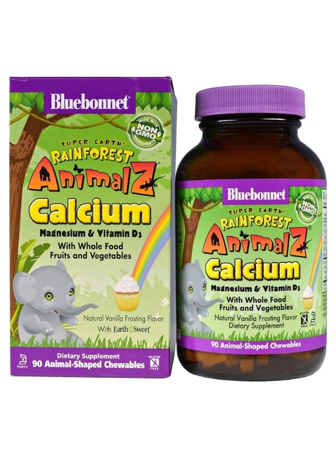 Vanilla Frosting Flavour Animalz Calcium - 90 Tablets