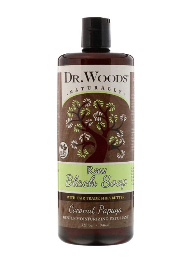 Coconut Papaya Raw Black Soap