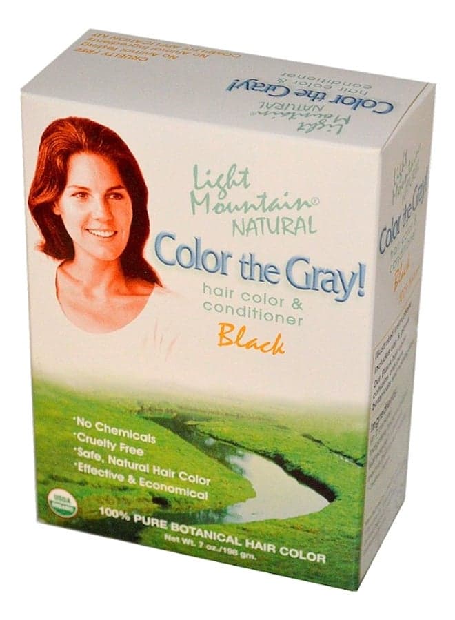 Colour The Grey Natural Hair Colour And Conditioner Henna Black 198grams