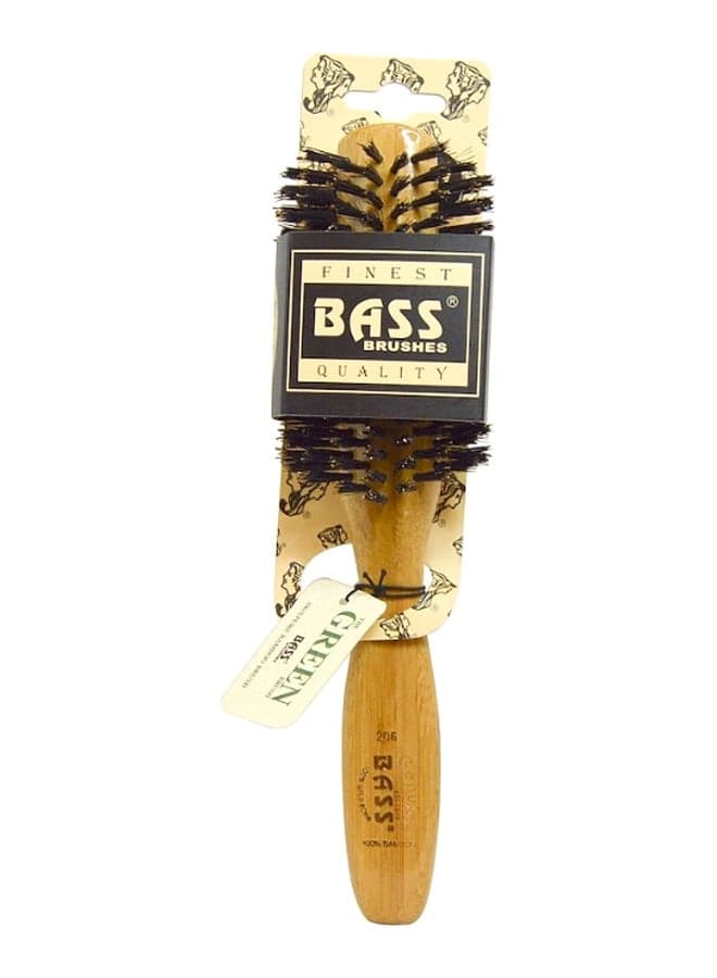 Wild Boar Bristles Half Circle Hair Brush Beige/Black