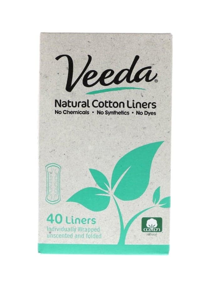 Pack Of 40 Natural Cotton Liners