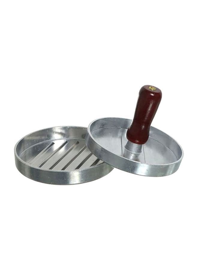 Burger Press Silver/Brown