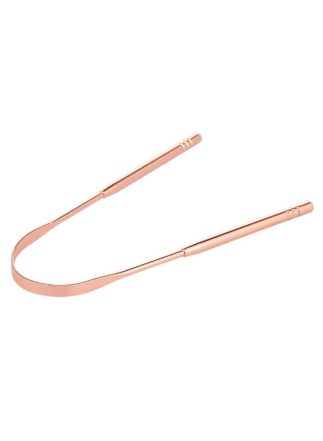 Professional Oral Care Tongue Cleaner Rose Gold 13 x 6cm
