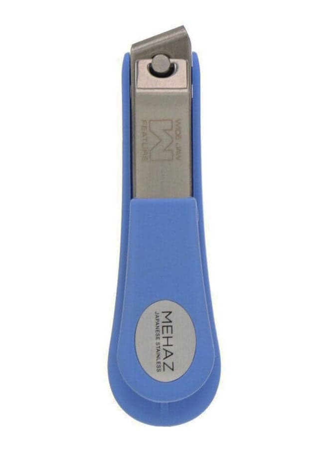Pro Angled Wide Jaw Toe Nail Clipper Blue/Silver
