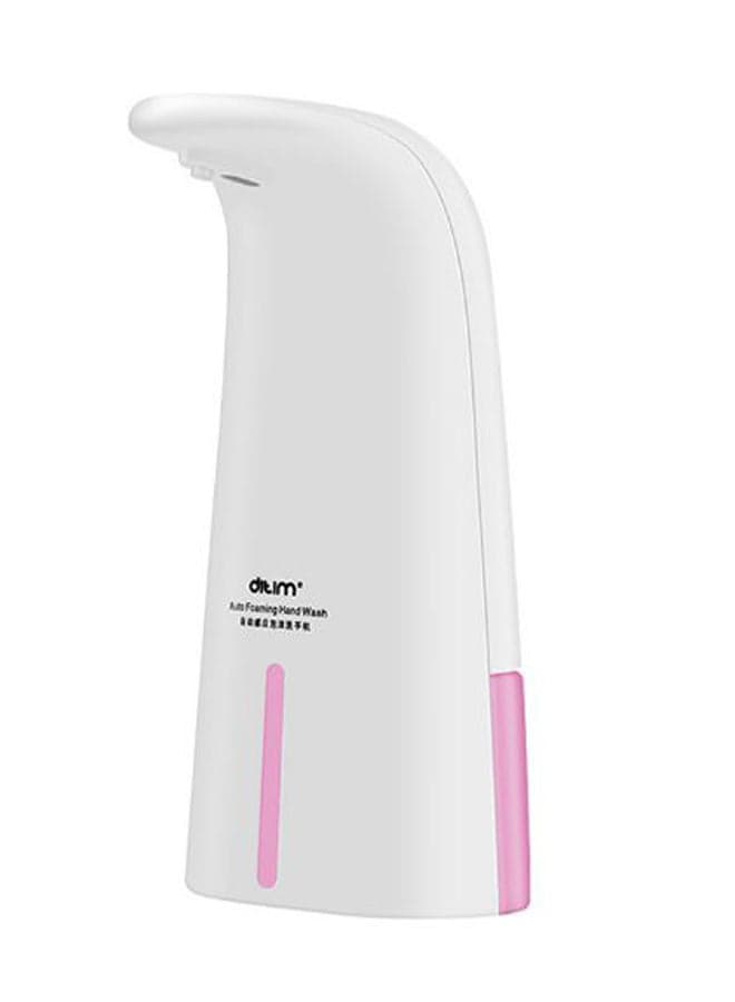Automatic Induction Soap Dispenser White/Pink 22cm