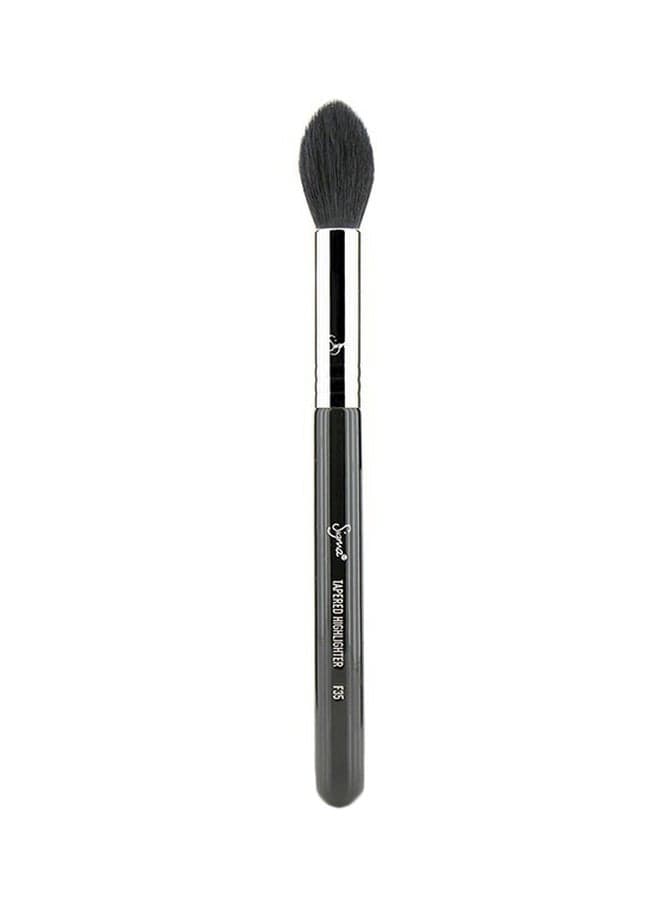 Tapered Highlighter Face Brush Black/Silver