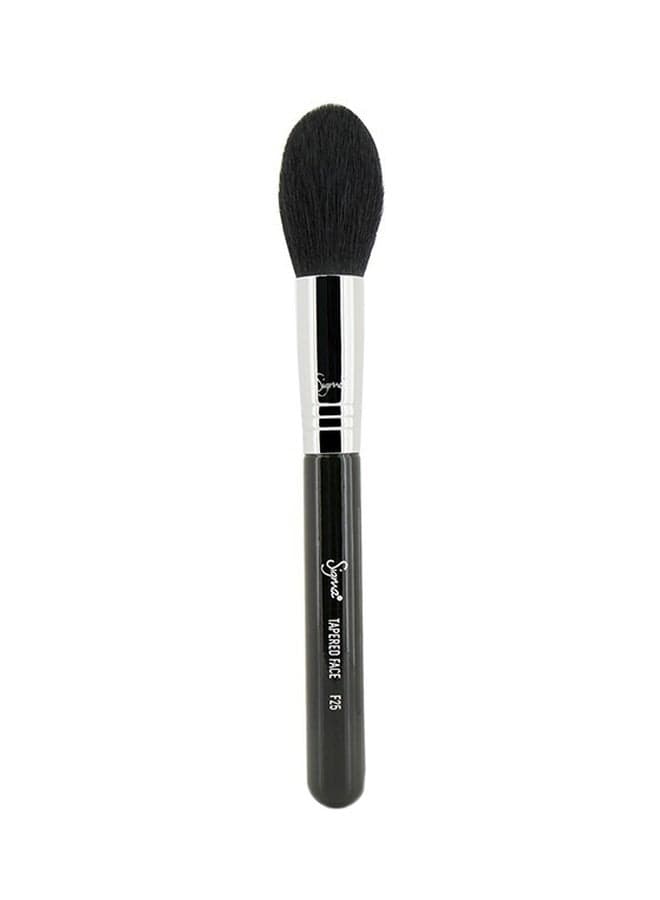 F25 Tapered Face Brush Black/Silver