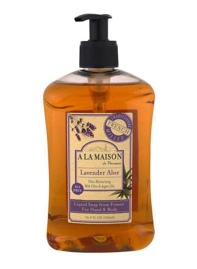 Lavender Aloe Hand And Body Liquid Soap Brown 500ml