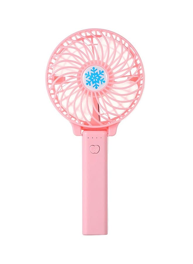 Portable USB Battery Rechargeable Air Conditioning Hand Held Cooling Fan H21005P Pink