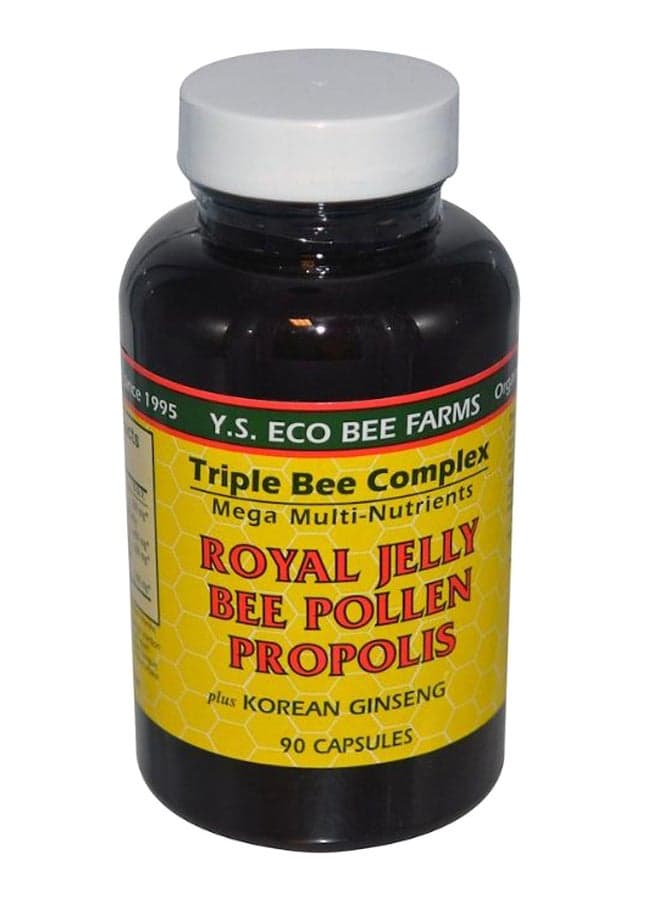 Royal Jelly Bee Pollen Propolis Plus Korean Ginseng - 90 Capsules