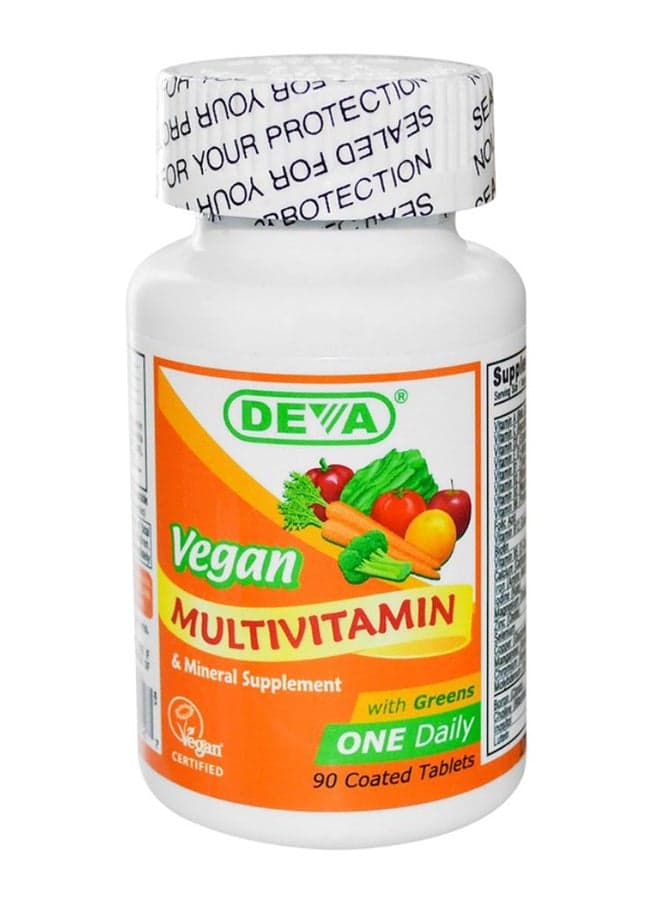 Vegan Multivitamin And Mineral Supplement - 90 Coated Tablets