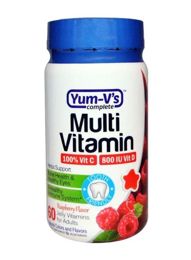 Raspberry Flavour Multi Vitamin Supplement - 60 Jellies
