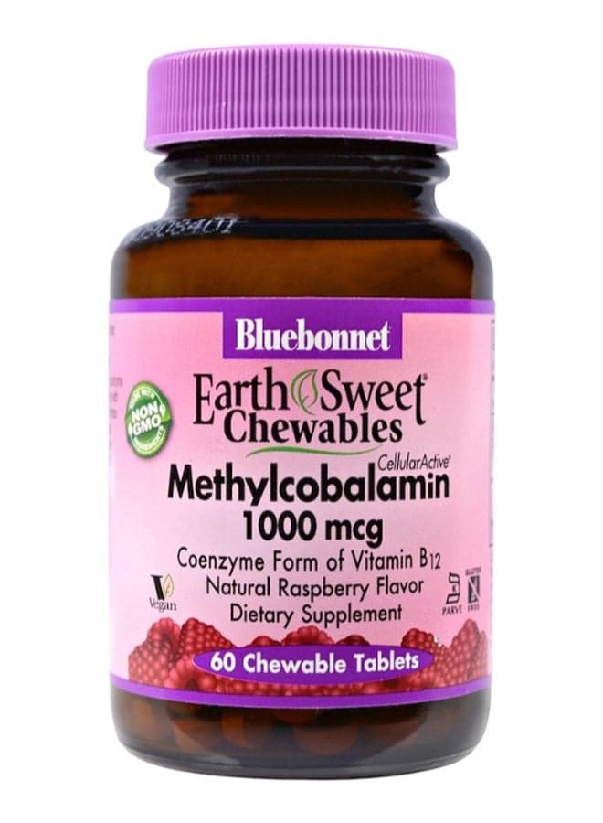 Natural Raspberry Flavour Earth Sweet Chewable-60 Chewable Tablets