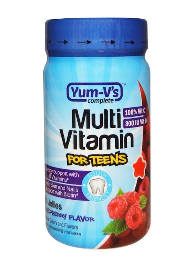Raspberry Flavour Multi Vitamin Supplement - 60 Jellies