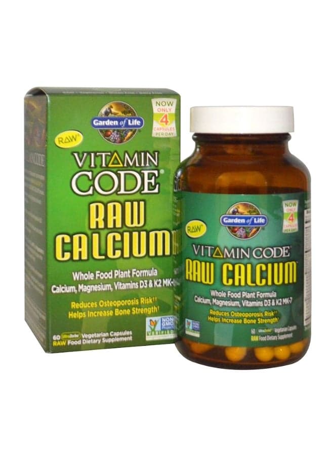 Vitamin Code Raw Calcium - 60 UltraZorbe Vegetarian Capsules