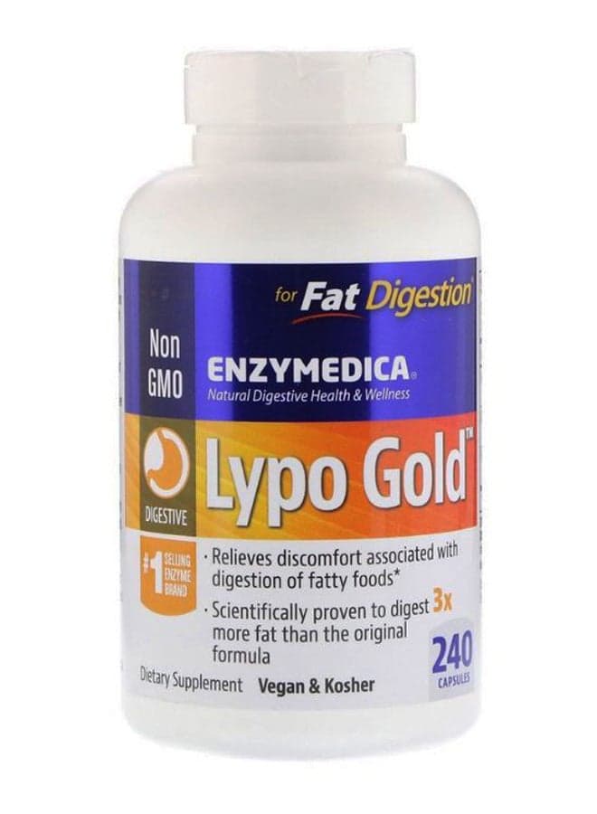 Lypo Gold For Fat Digestion - 240 Capsules