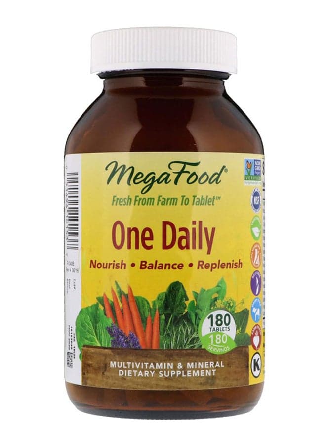 One Daily Multivitamin And Mineral Dietary Supplement - 180 Tablets