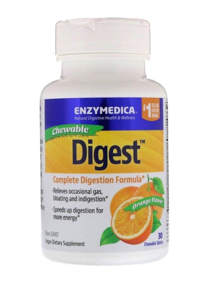 Digest Orange Flavour Complete Digestion Formula - 30 Chewable Tablets