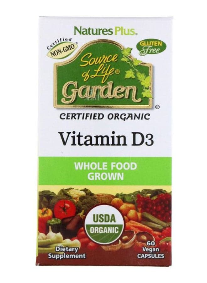 Source Of Life Garden Vitamin D3 - 60 Vegan Capsules