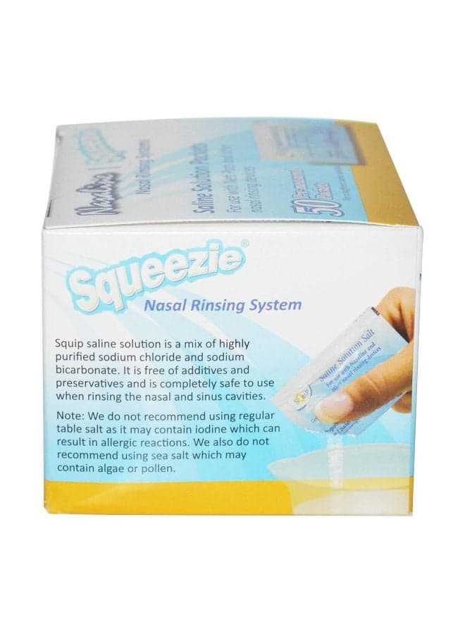 Nasaline Nasal Rinsing System- 50 Pre-Measured Packets