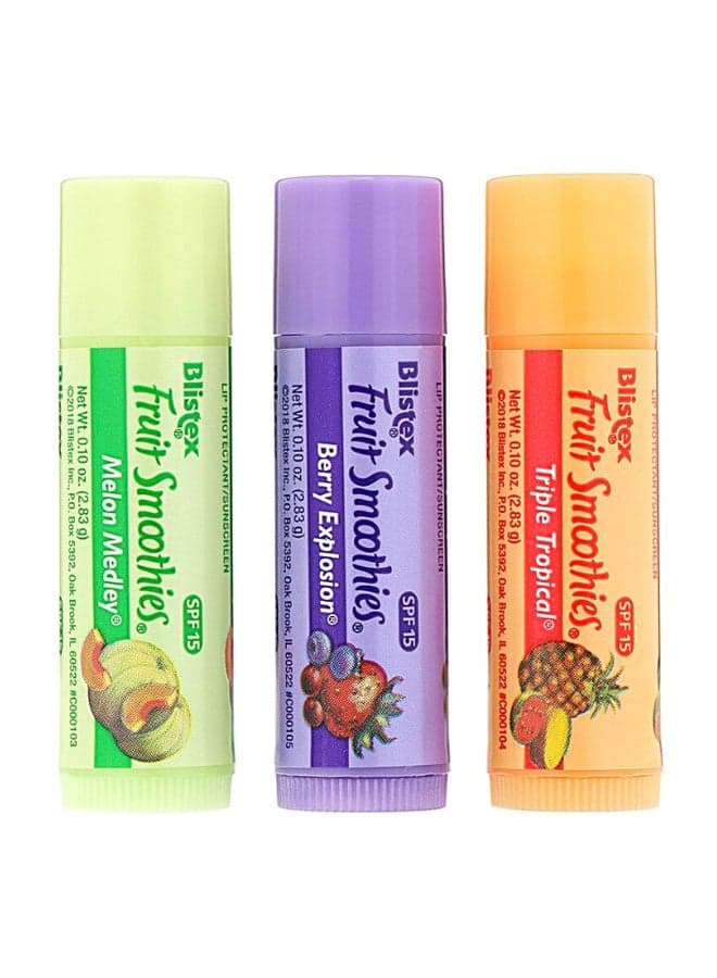 3-Piece Lip Protectant Sunscreen Stick Set