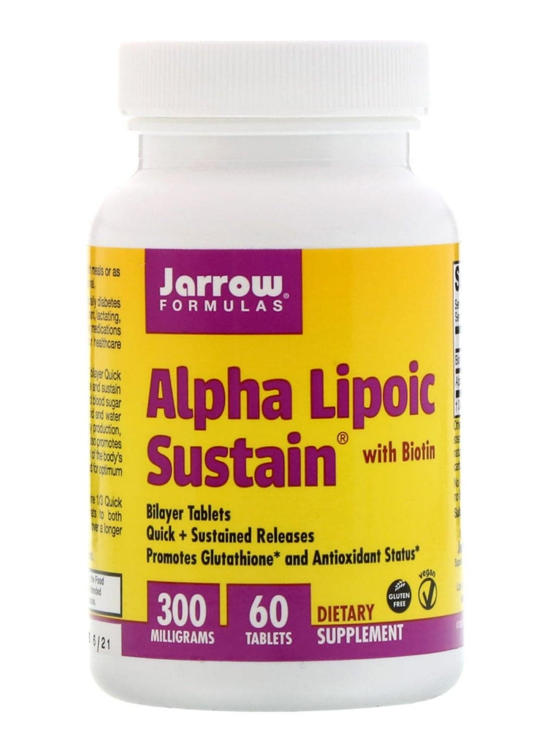 Alpha Lipoic Sustain 300 With Biotin - 60 Tablets