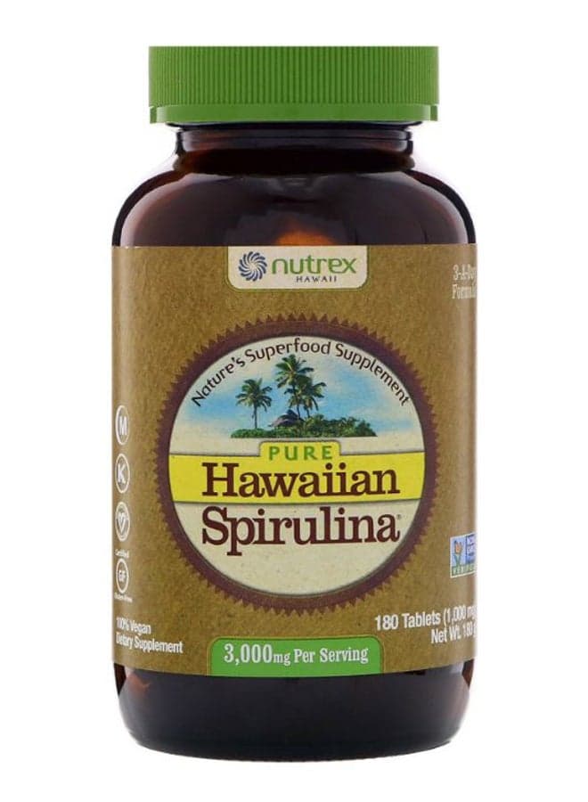 Pure Hawaiian Spirulina - 180 Tablets