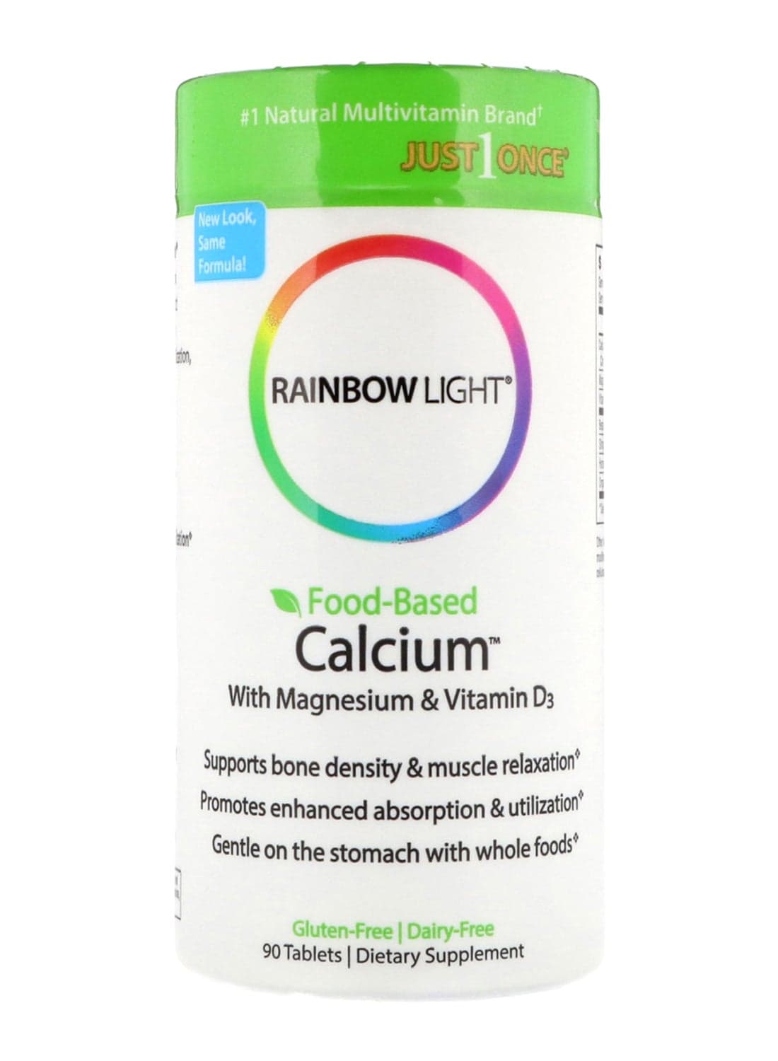 Food-Based Calcium With Magnesium And Vitamin D3 - 90 Tablets