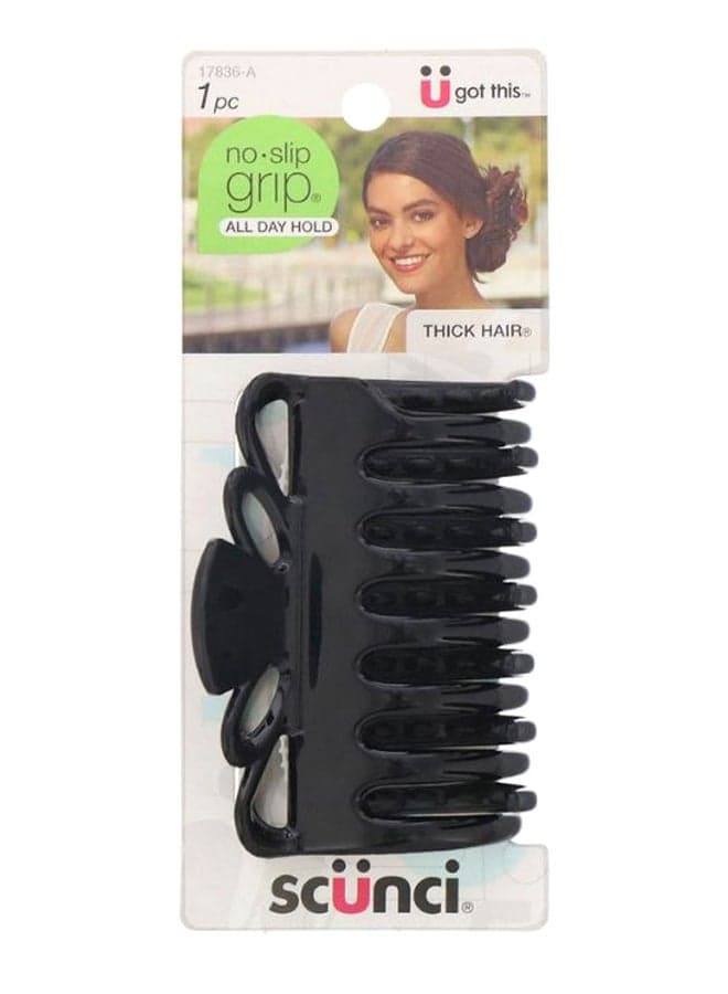 No Slip Grip All Day Hold Jaw Clip For Thick Hair Black