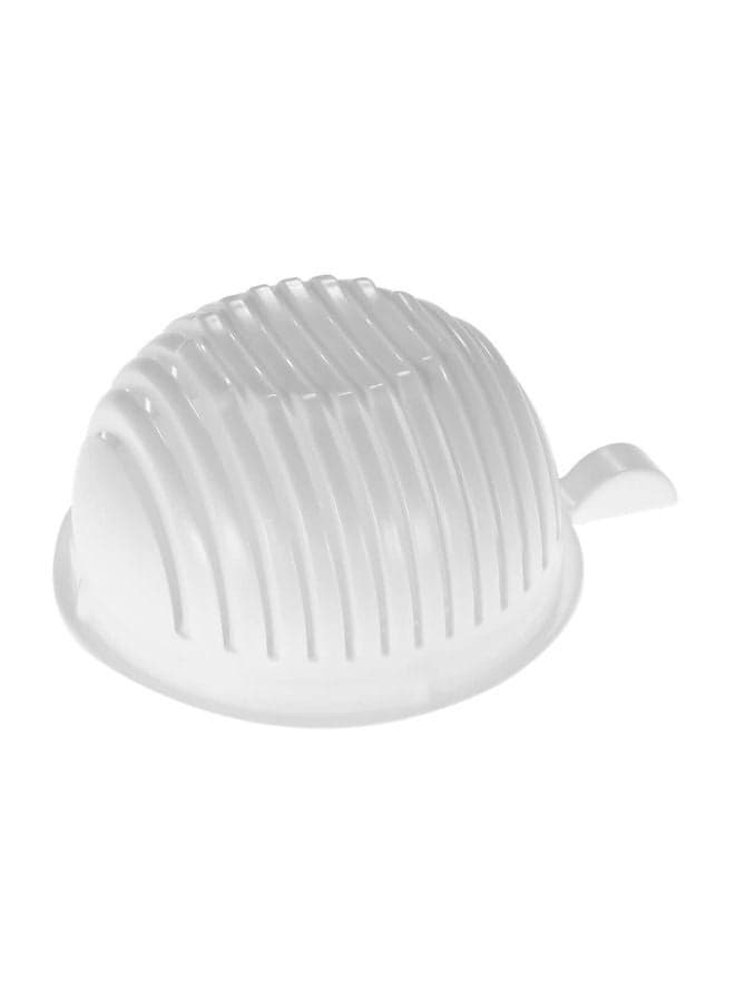 Fast Salad Cutter Bowl White 20.5cm
