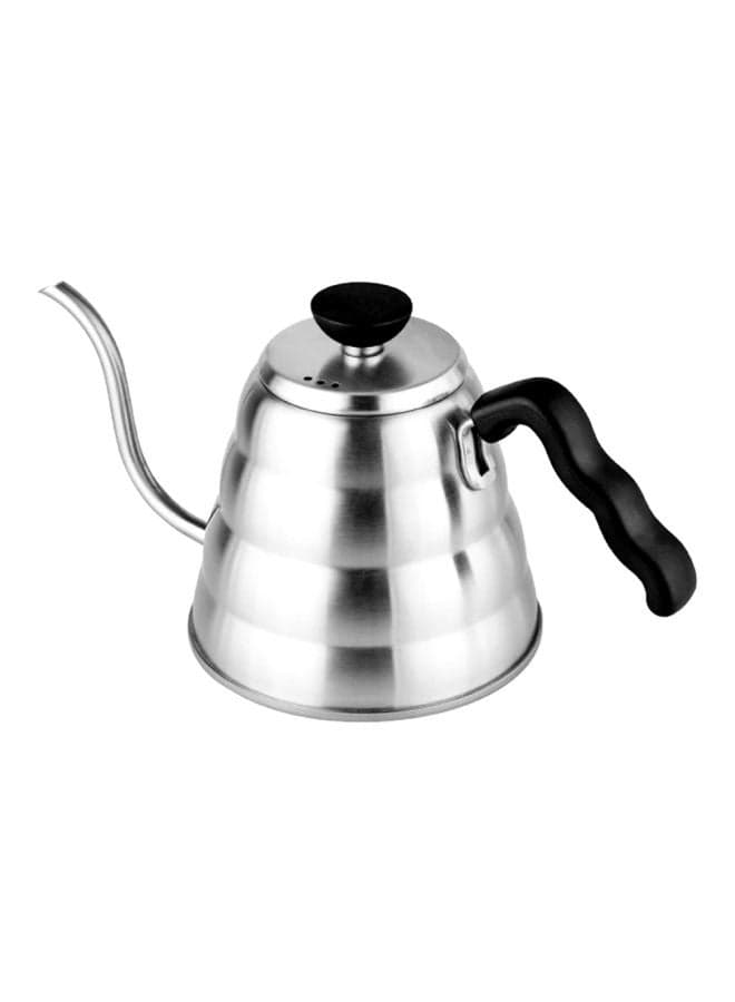 Stainless Steel Gooseneck Coffee Pot Silver 14.4x14.8x8centimeter