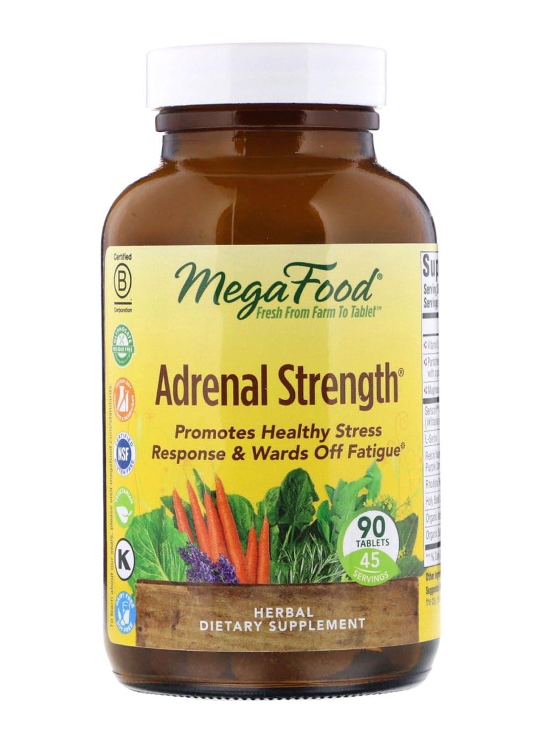 Adrenal Strength Dietary Supplement - 90 Tablets