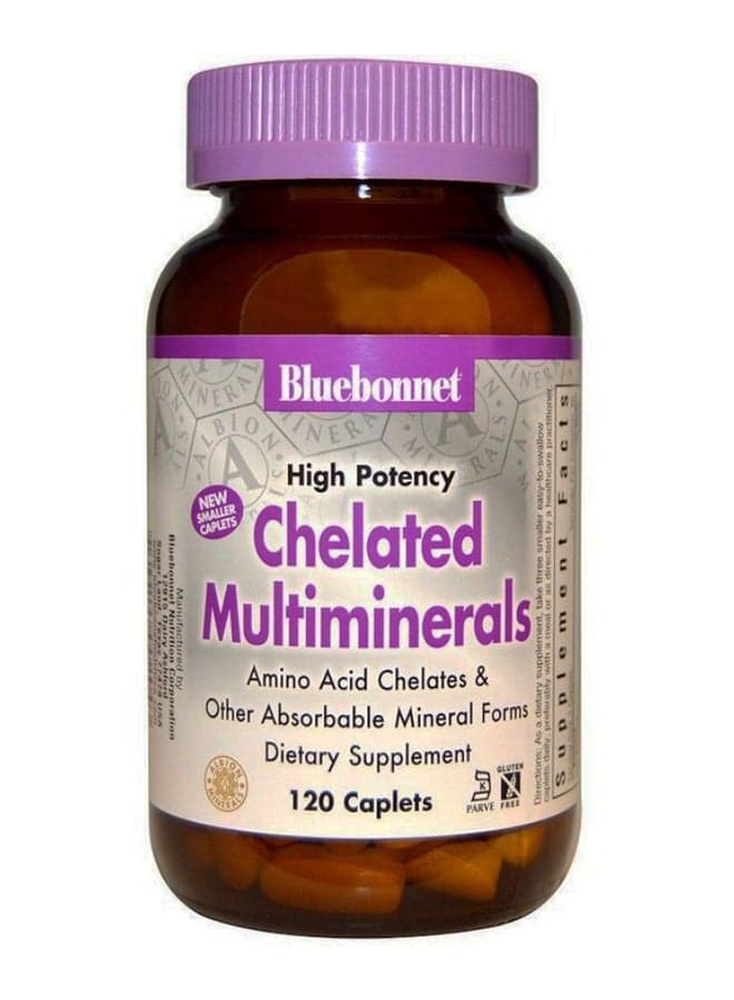 High Potency Chelated Multiminerals - 120 Caplets