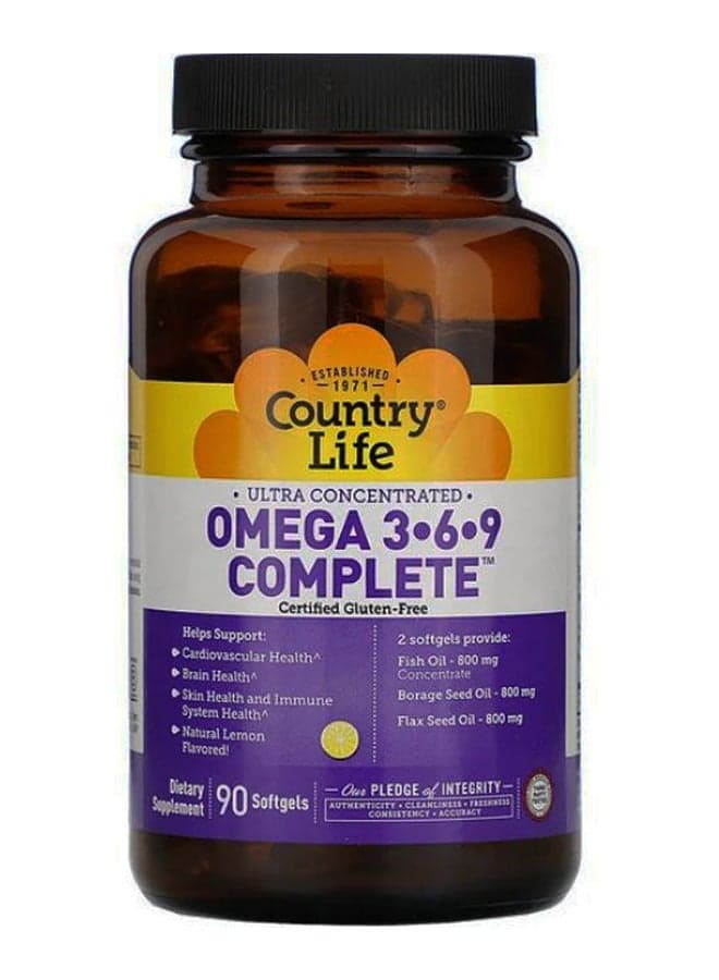 Ultra Concentrated Omega 3-6-9 Complete - 90 Softgels