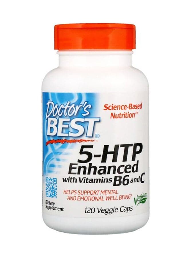 5-HTP Enhanced With Vitamins B6 And C - 120 Veggie Caps