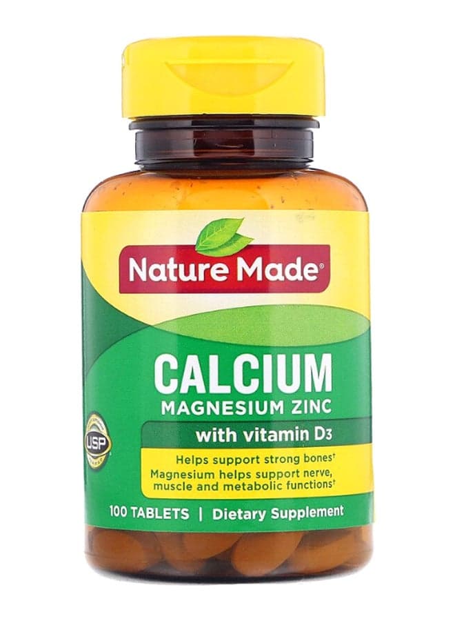 Calcium Magnesium Zinc With Vitamin D3 - 100 Tablets