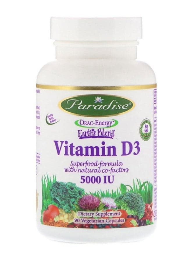 Earths Blend Vitamin-D3 Supplement - 90 Capsules