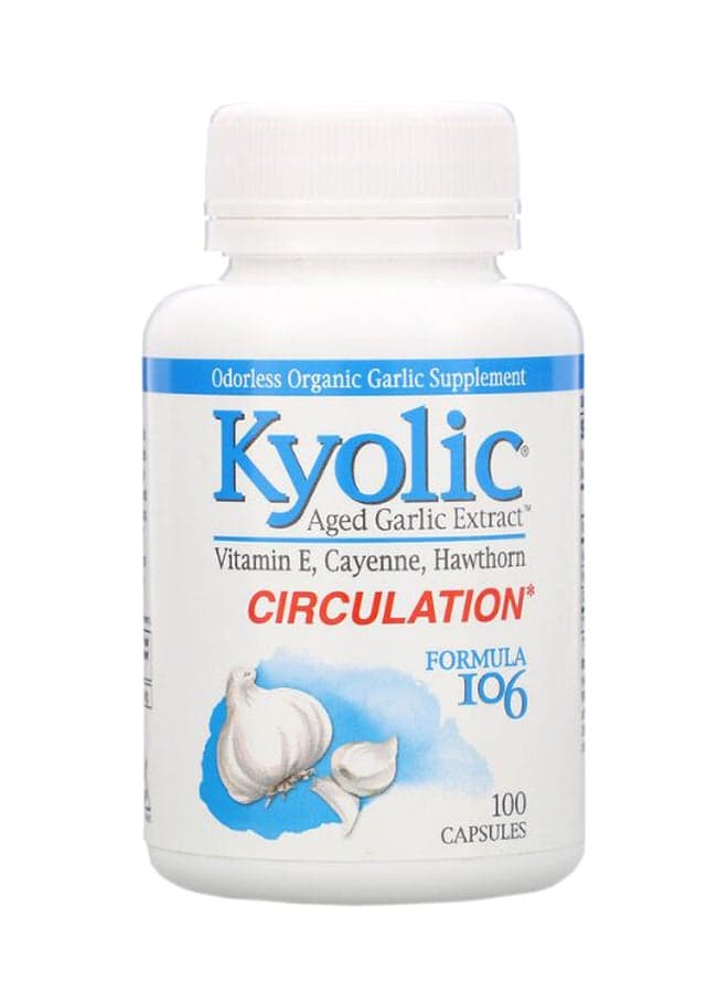 Aged Garlic Extract Circulation Formula 106 - 100 Capsules