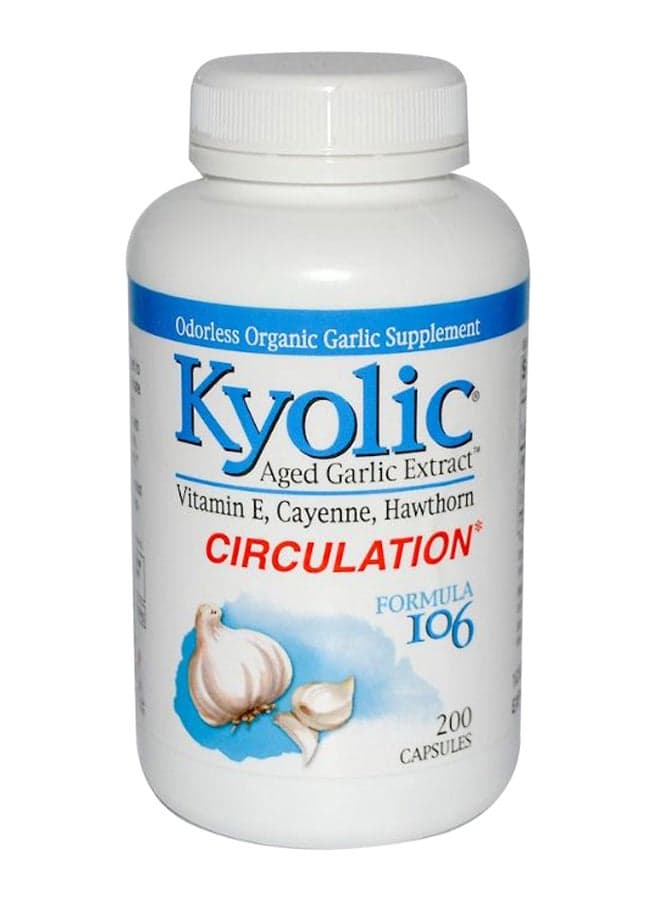 Aged Garlic Extract Circulation Formula 106 - 200 Capsules