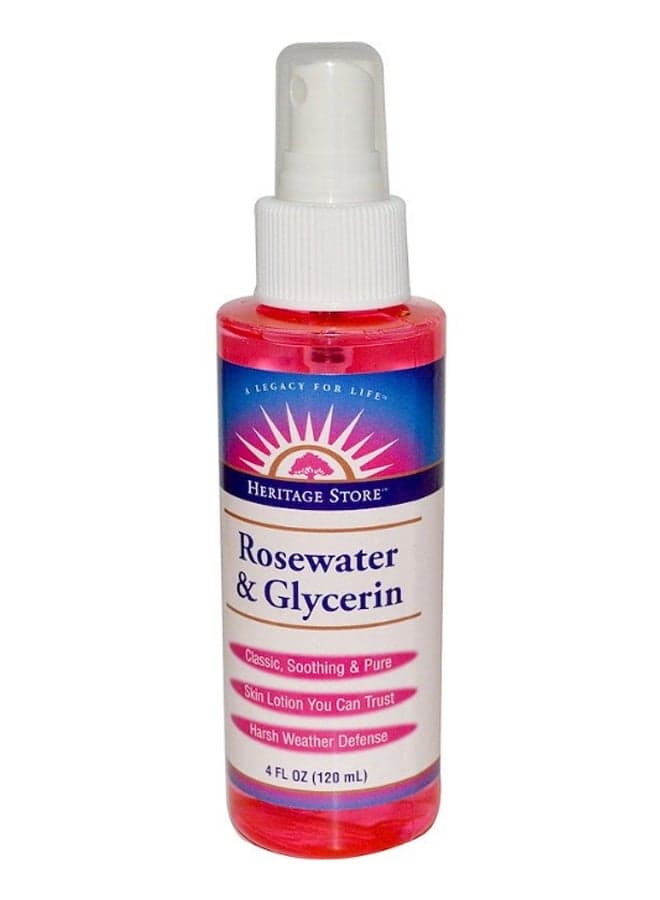 Rosewater And Glycerine Atomizer Face Mist 120ml