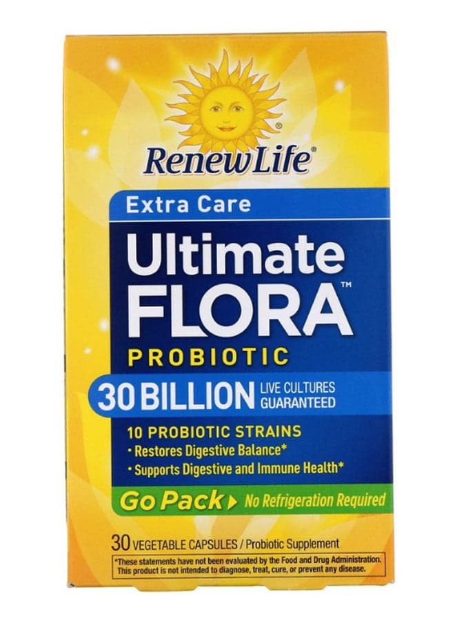 Extra Care Ultimate Flora Probiotic - 30 Capsules