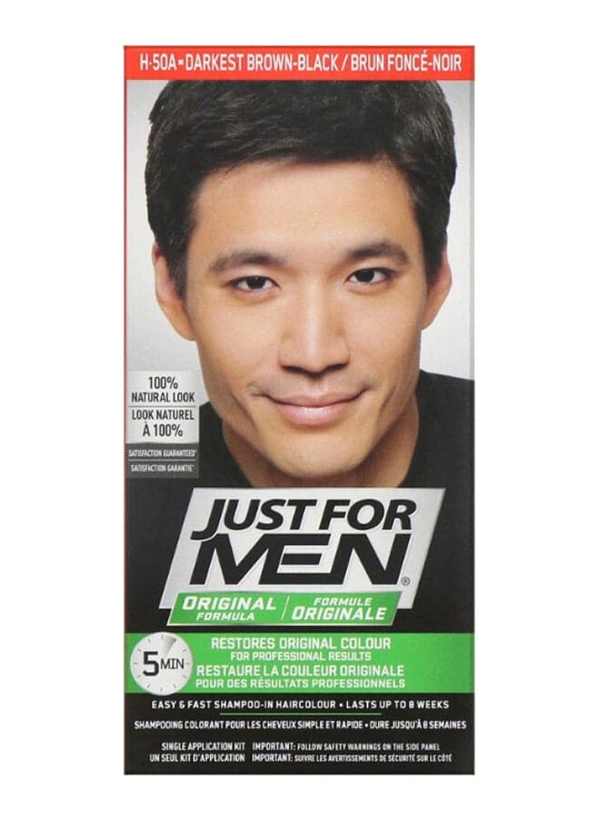 Natural Look Original Formula Permanent Hair Colour Kit H50A Darkest Brown Black