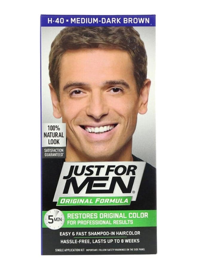 Natural Look Original Formula Permanent Hair Colour Kit H40 Medium Dark Brown
