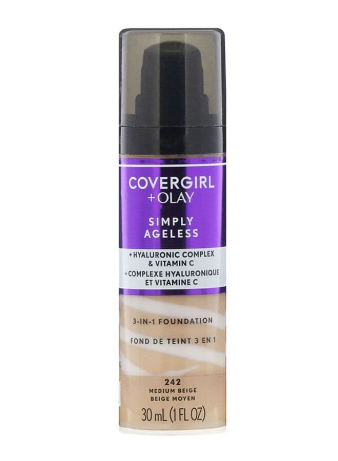 3-In-1 Simply Ageless Liquid Foundation 242 Medium Beige
