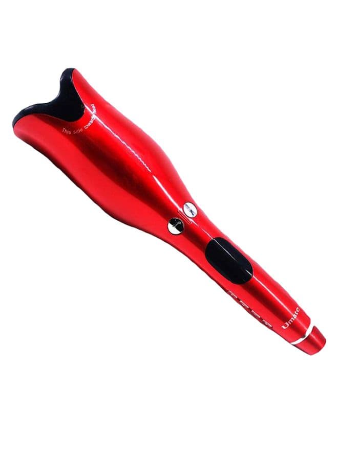 Rose Shape Multi-Function LCD Curling Iron Red