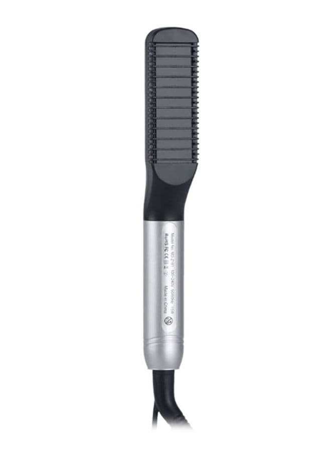 Multifunctional Beard Straightener Black/Silver